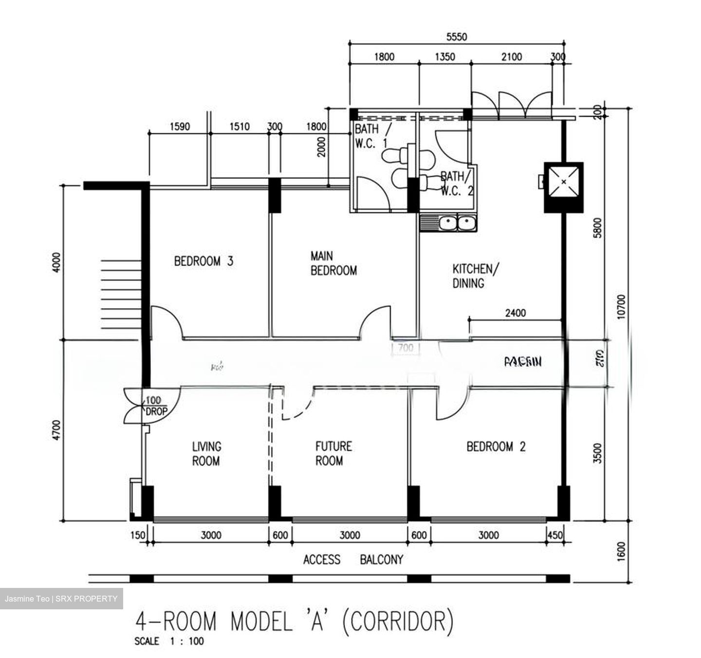 Blk 711 Jurong West Street 71 (Jurong West), HDB 4 Rooms #588910831